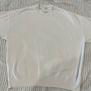Abercrombie & Fitch Men's Cream Crewneck Sweater